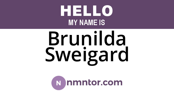 Brunilda Sweigard
