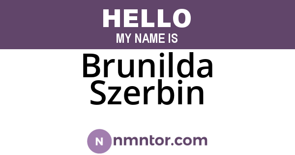 Brunilda Szerbin