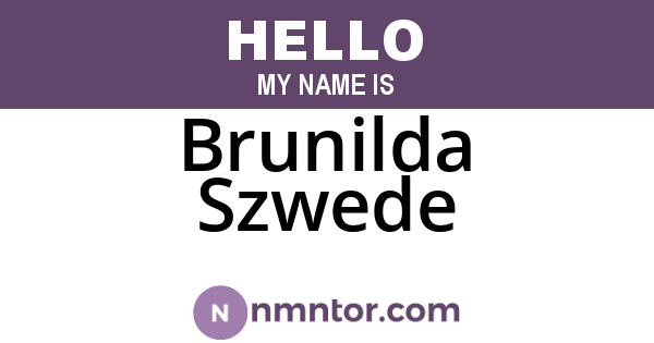 Brunilda Szwede