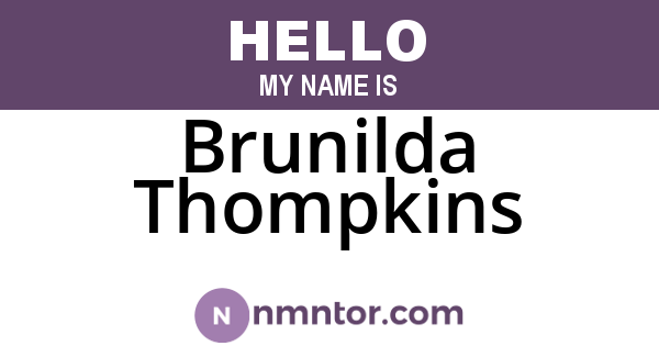 Brunilda Thompkins