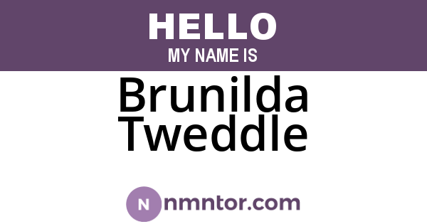 Brunilda Tweddle