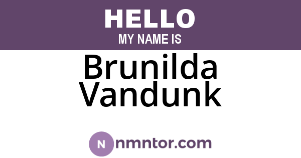 Brunilda Vandunk