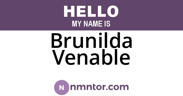Brunilda Venable
