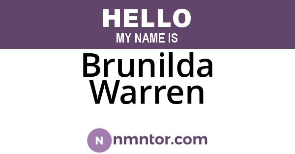 Brunilda Warren