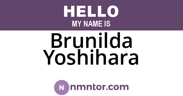 Brunilda Yoshihara