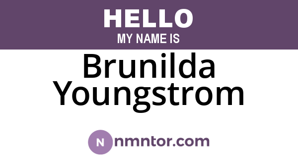 Brunilda Youngstrom