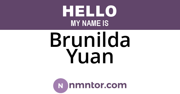 Brunilda Yuan