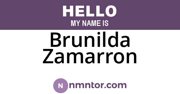 Brunilda Zamarron