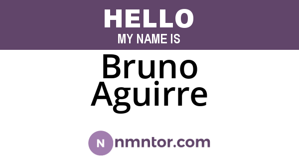 Bruno Aguirre
