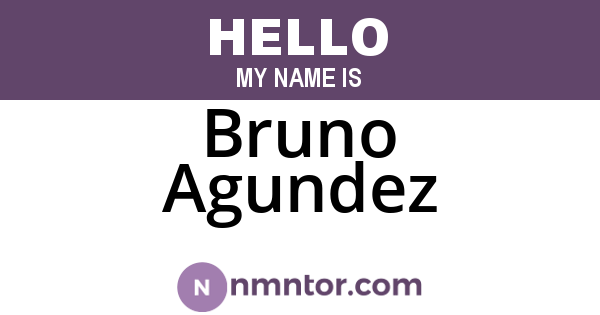 Bruno Agundez