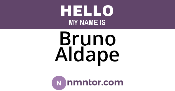 Bruno Aldape