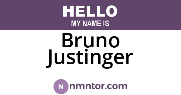 Bruno Justinger