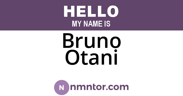 Bruno Otani