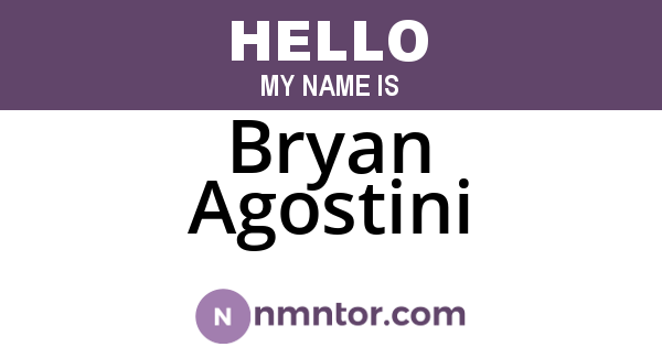 Bryan Agostini