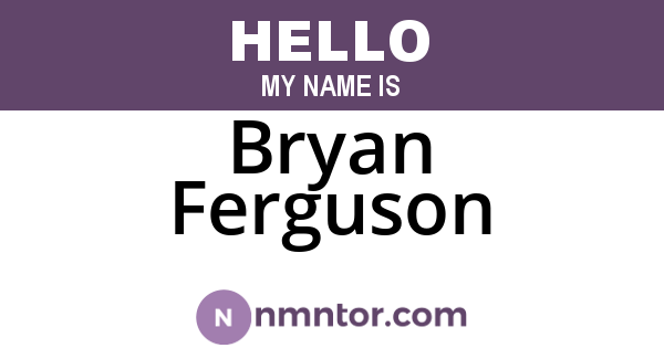 Bryan Ferguson