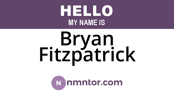 Bryan Fitzpatrick