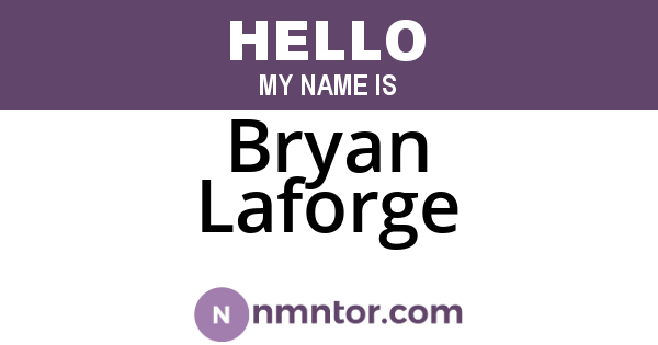 Bryan Laforge