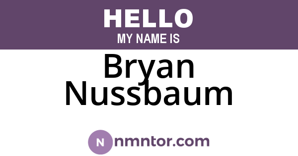 Bryan Nussbaum