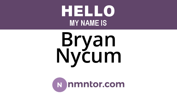 Bryan Nycum