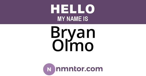 Bryan Olmo
