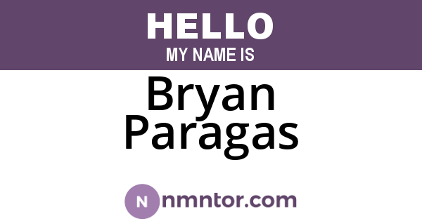 Bryan Paragas
