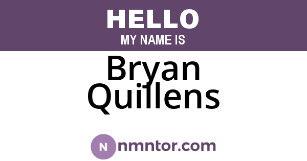 Bryan Quillens