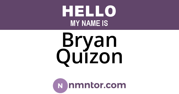 Bryan Quizon