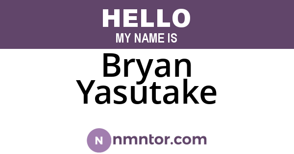 Bryan Yasutake