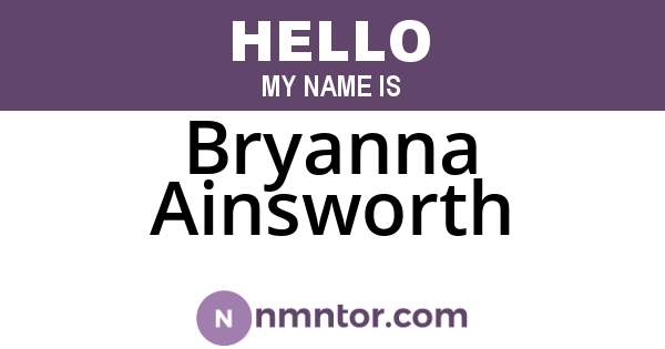 Bryanna Ainsworth