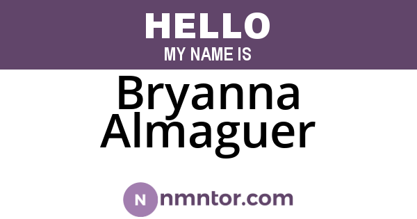 Bryanna Almaguer