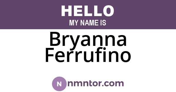 Bryanna Ferrufino
