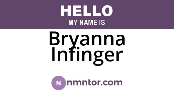 Bryanna Infinger