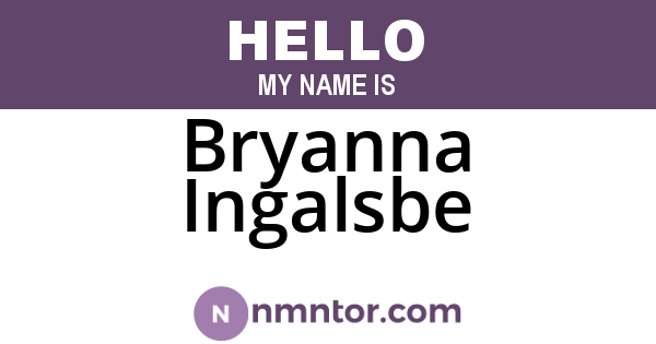 Bryanna Ingalsbe