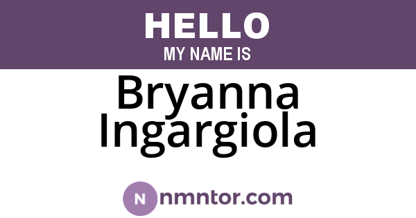 Bryanna Ingargiola