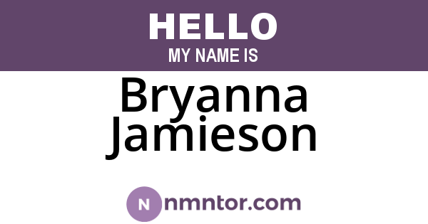 Bryanna Jamieson