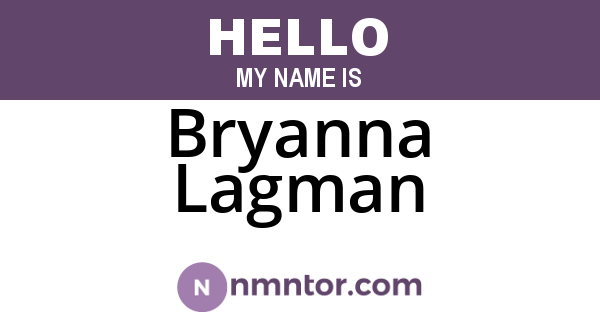 Bryanna Lagman