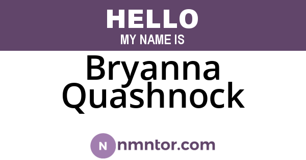 Bryanna Quashnock