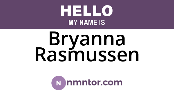 Bryanna Rasmussen