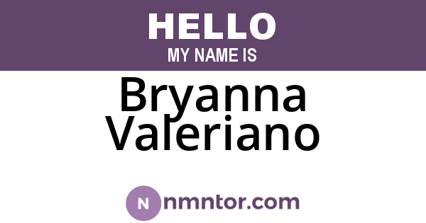 Bryanna Valeriano