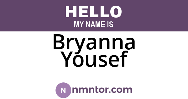Bryanna Yousef