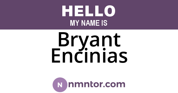 Bryant Encinias