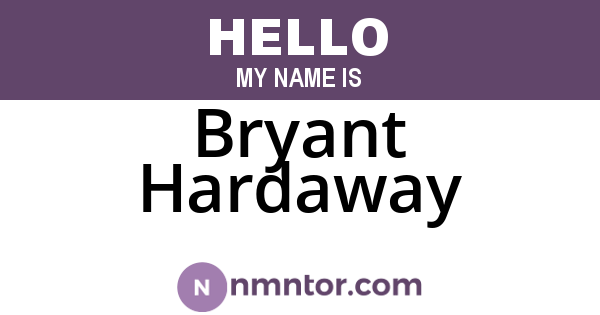 Bryant Hardaway
