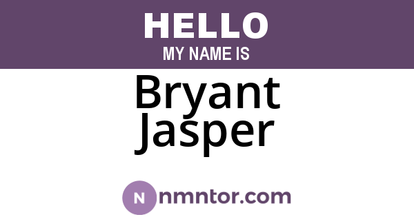 Bryant Jasper