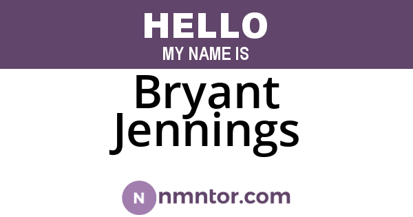 Bryant Jennings