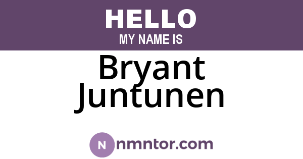Bryant Juntunen