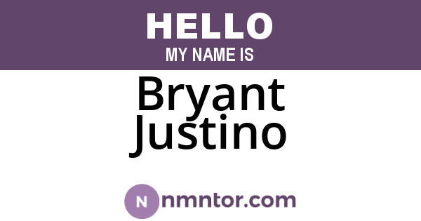 Bryant Justino