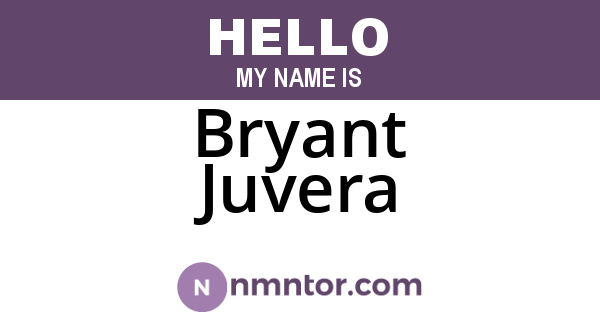 Bryant Juvera
