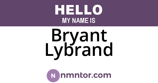 Bryant Lybrand