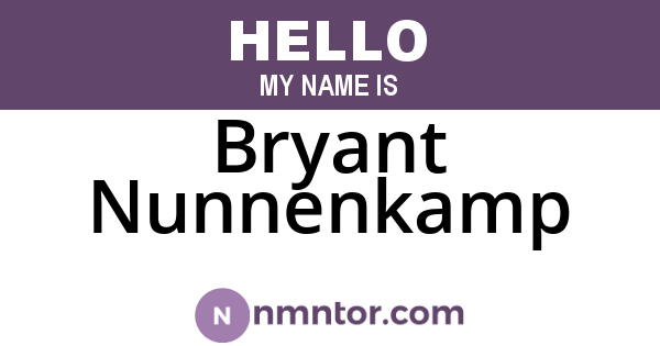 Bryant Nunnenkamp