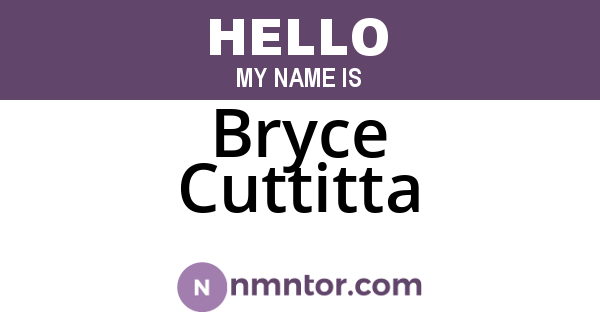 Bryce Cuttitta